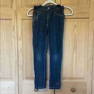 Gymboree Dark Blue Jeans with Sequins Details Girls size 8